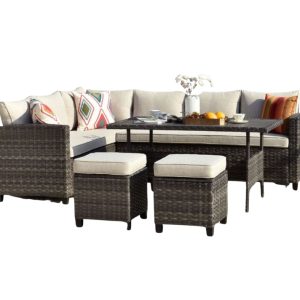 Alfresco 5 Piece Set -Beige Cushions