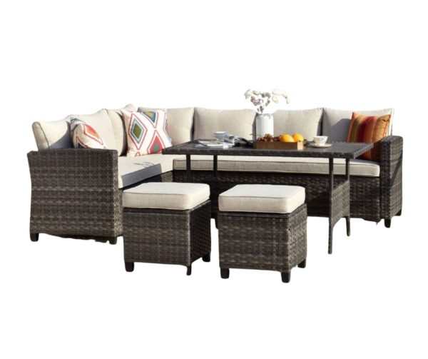 Alfresco 5 Piece Set -Beige Cushions