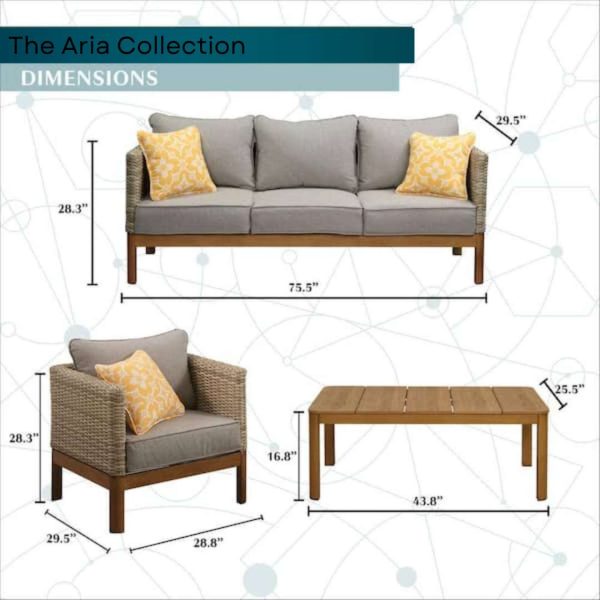 Aria Collection Conversation Set - Image 5