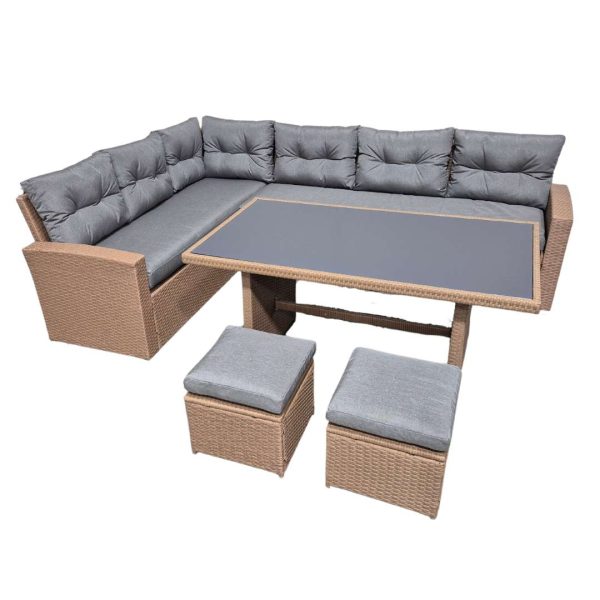 Emma Sectional Set with Dining Height Table