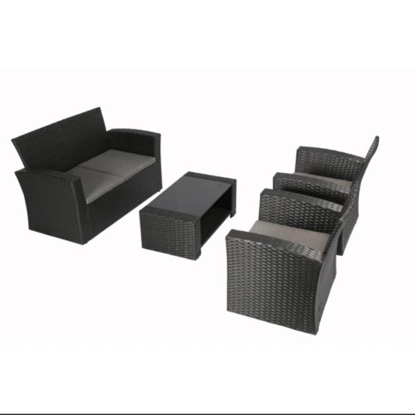 4-Piece Patio Set -Black - Image 5