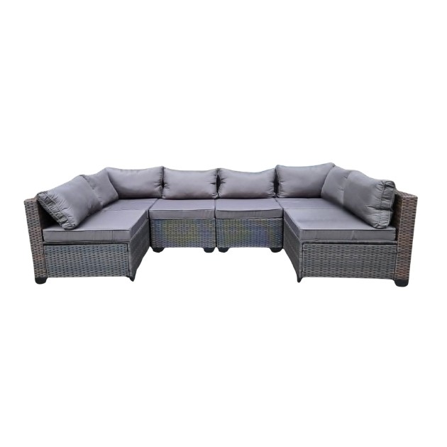 Logan 6 Piece Modular Sectional With Weather Cover