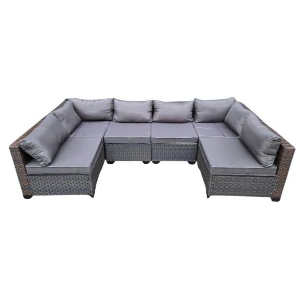 Logan 6 Piece Modular Sectional With Weather Cover - Image 2
